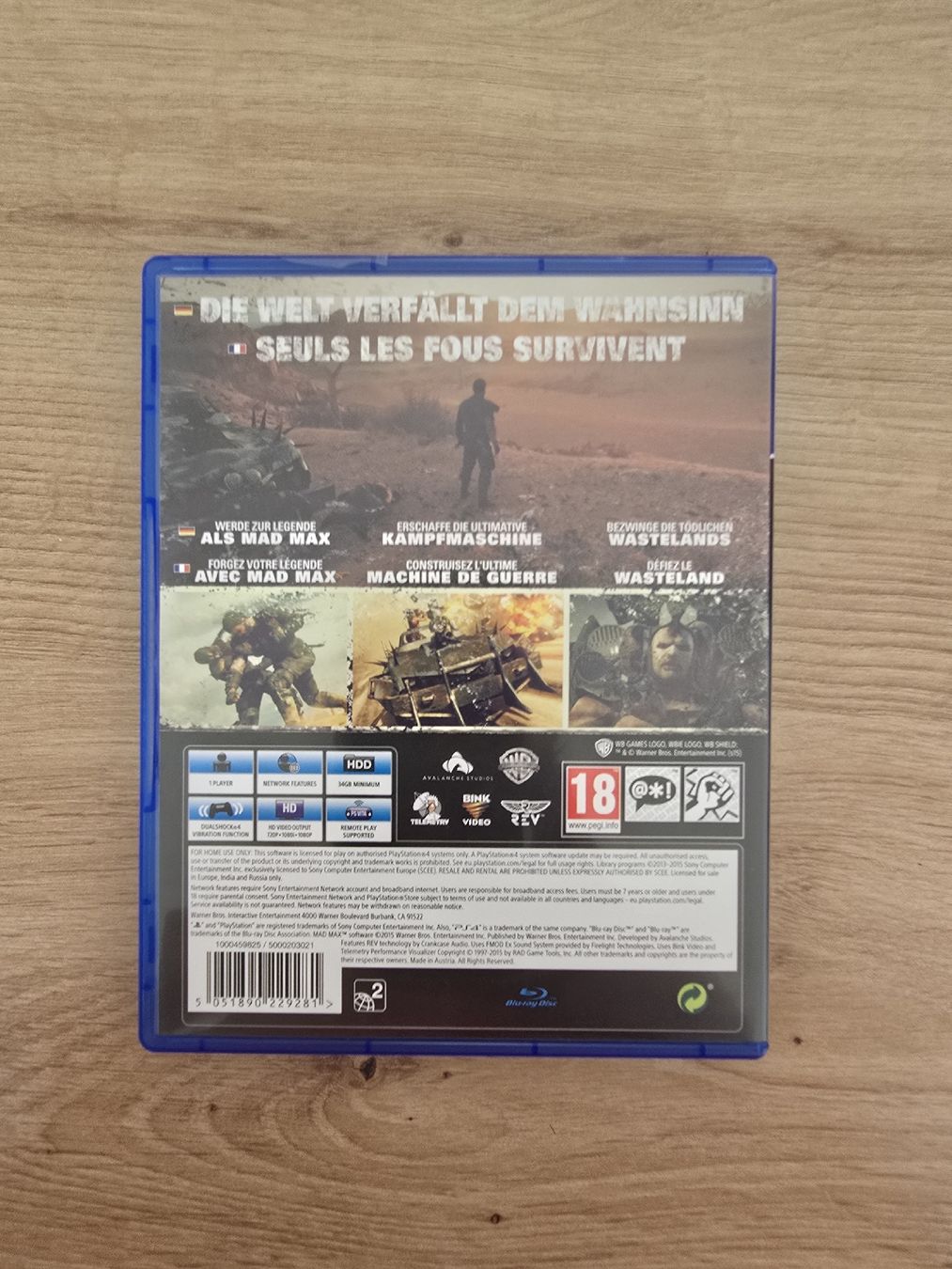 Sony Spiele: Mad Max PS4  – Gebraucht aus Chur von 1996hiphop 1