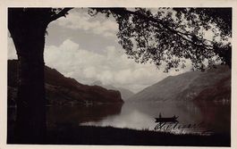 Morgen am Walensee, Ruderboot, gelaufen 1934