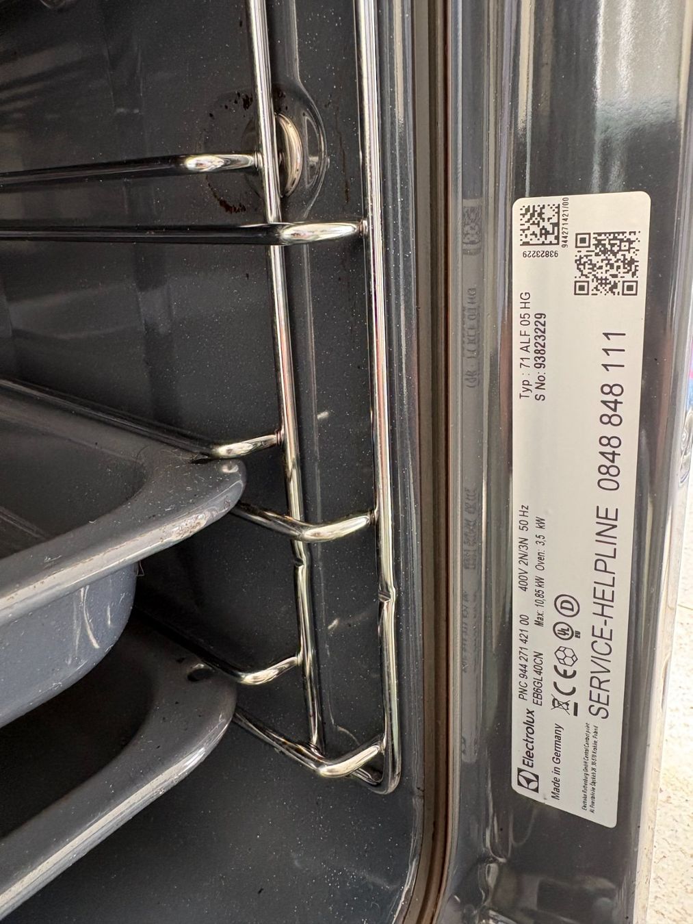 Electrolux Forni: Electrolux EB6GL40CN Einbau Backofen – Usato da Bottmingen venduto da Megyo 2