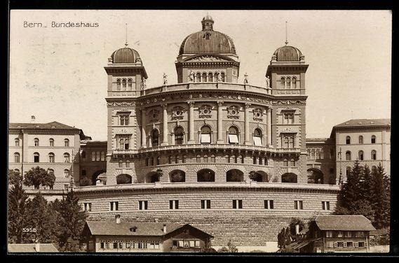 Cartoline postali: AK Bern, Bundeshaus, 1927 – Usato da Berlin venduto da bartko-reher