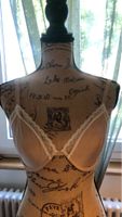 Soutien-gorge beige avec dentelle blanche, taille 70D