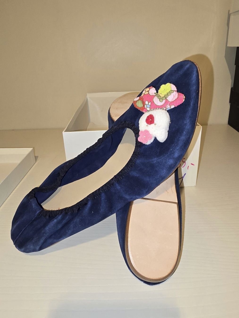 Scarpe da donna: Ballerinas Camoscio - EU 41 Echt Leder – Nuovo e nell'imballaggio originale da Chiasso venduto da Arina888 2