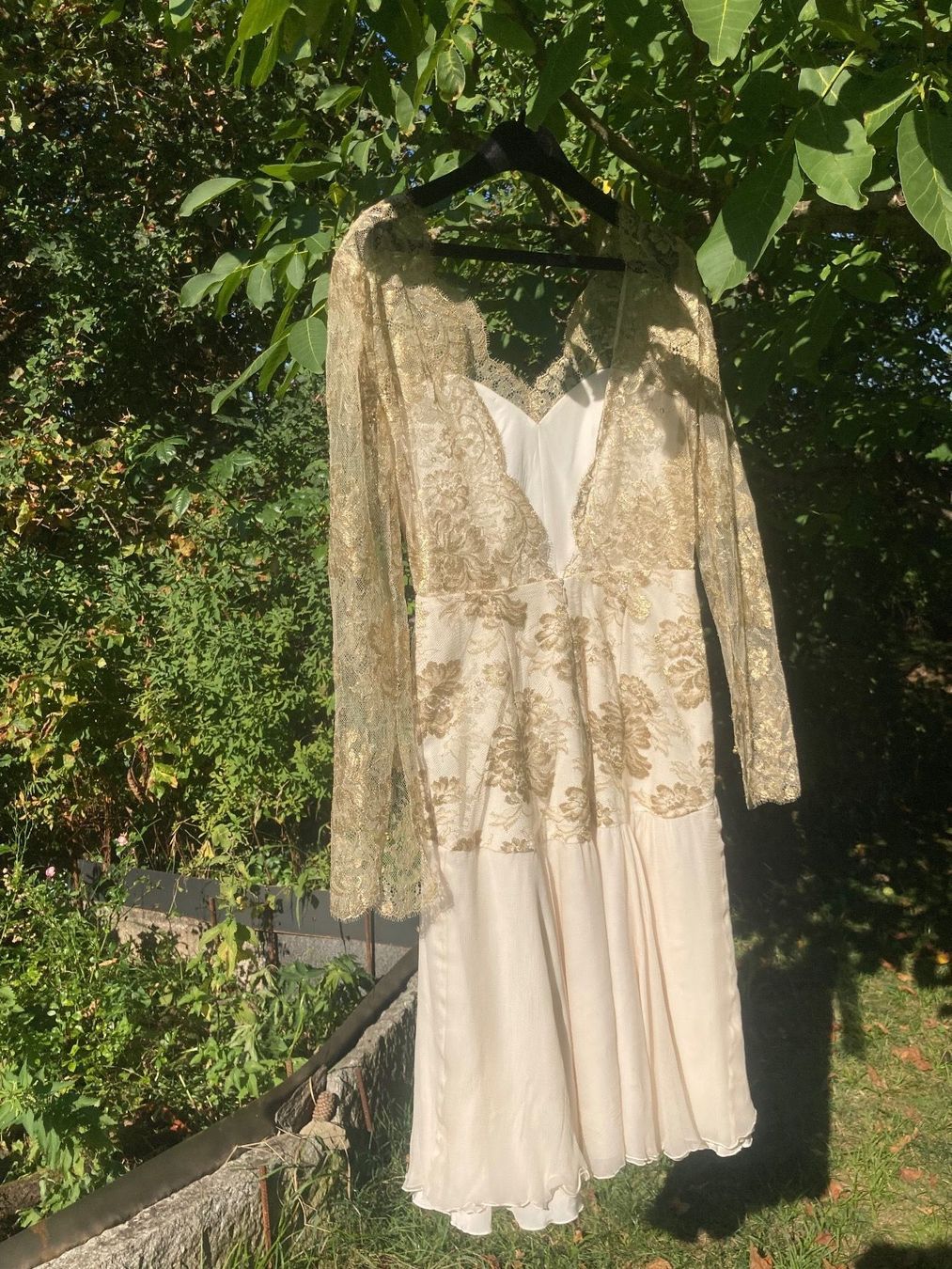 Vestiti: Kleid Seide Spitzen & Gold 36 Brautkleid – Nuovo (secondo la descrizione) da Oetwil am See venduto da abtDesign 4