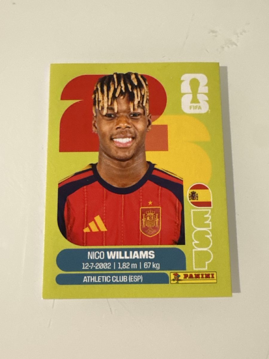 Panini Carte collezionabili: Panini 2026 Nico Williams ESP17 – Nuovo (secondo la descrizione) da Bern venduto da akl_sy9s