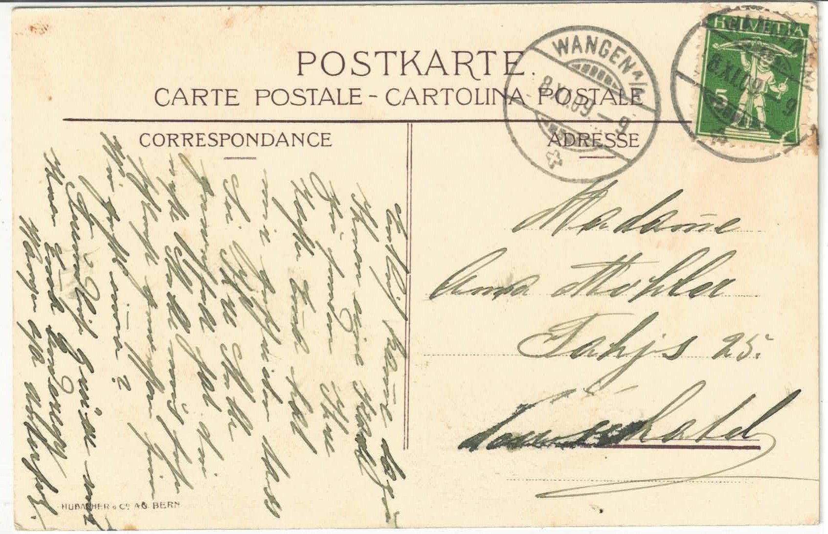 Cartes postales: Wangen an der Aare - Schloss – D'occasion à Ettingen par Kartenplanet 1
