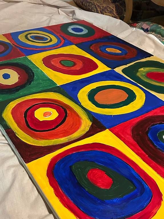 Dipinti: Tableau coloré artiste inconnu – Nuovo e nell'imballaggio originale da Préverenges venduto da lud_dk87 2