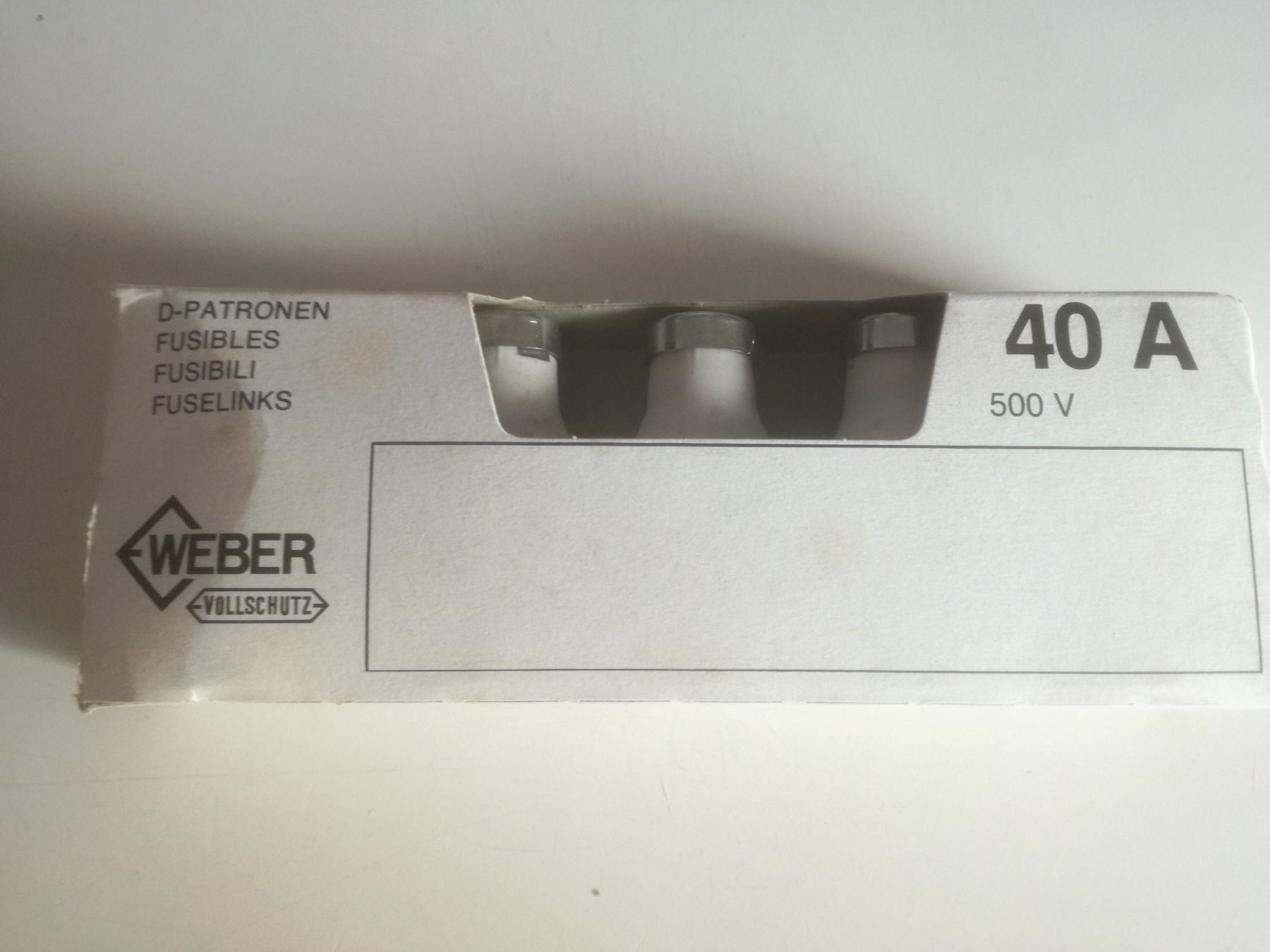 Alimentazione elettrica: DIAZED-Schmelz-Sicherung 40A 500V – Nuovo e nell'imballaggio originale da Sursee venduto da Ursus_LU 1