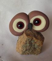 Eule Figur Naturstein Handgemacht und einzigartig