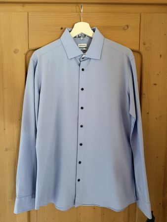 Seidensticker Hemd hellblau X-Slim Grösse 41 L gepflegt