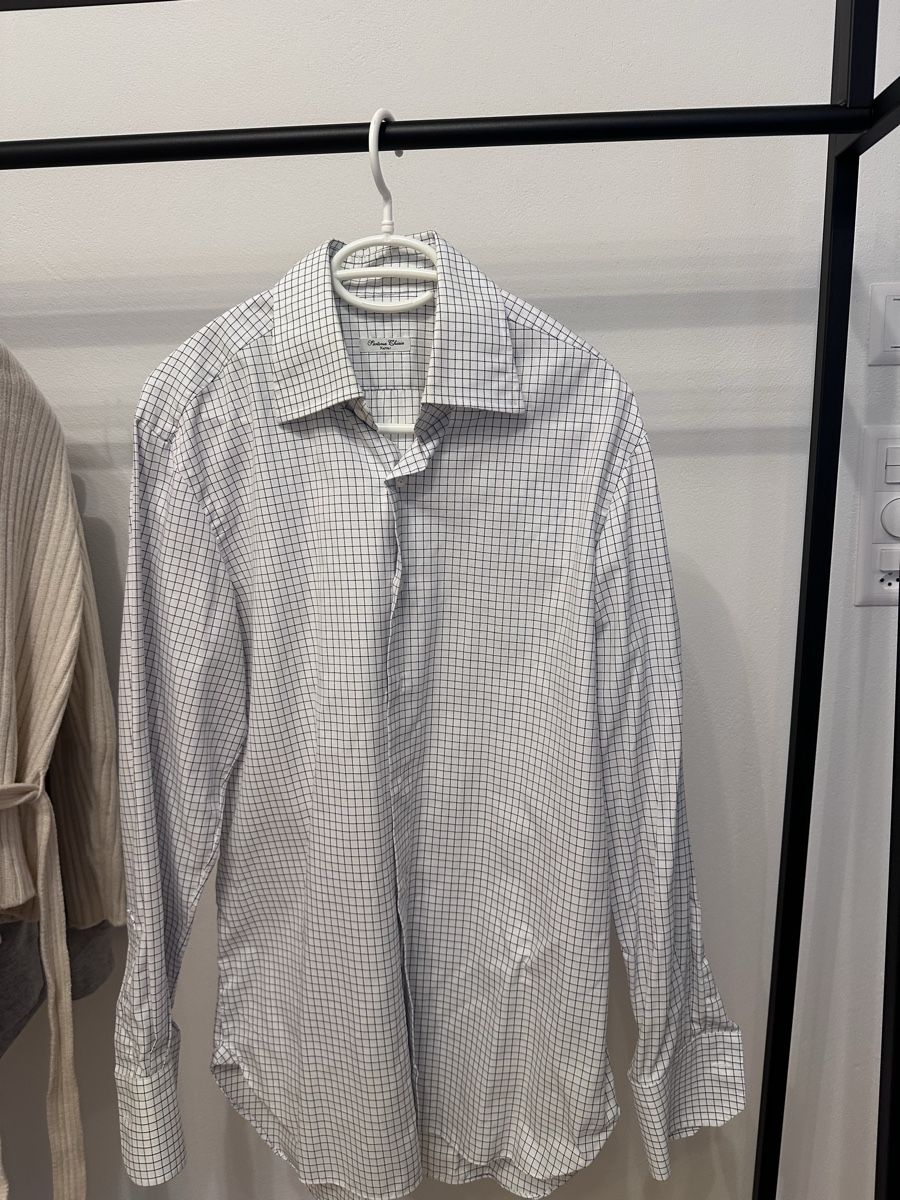 Camicie:  Shirt White Check Cotton – Nuovo (secondo la descrizione) da Rüschlikon venduto da juz_2t2j 1
