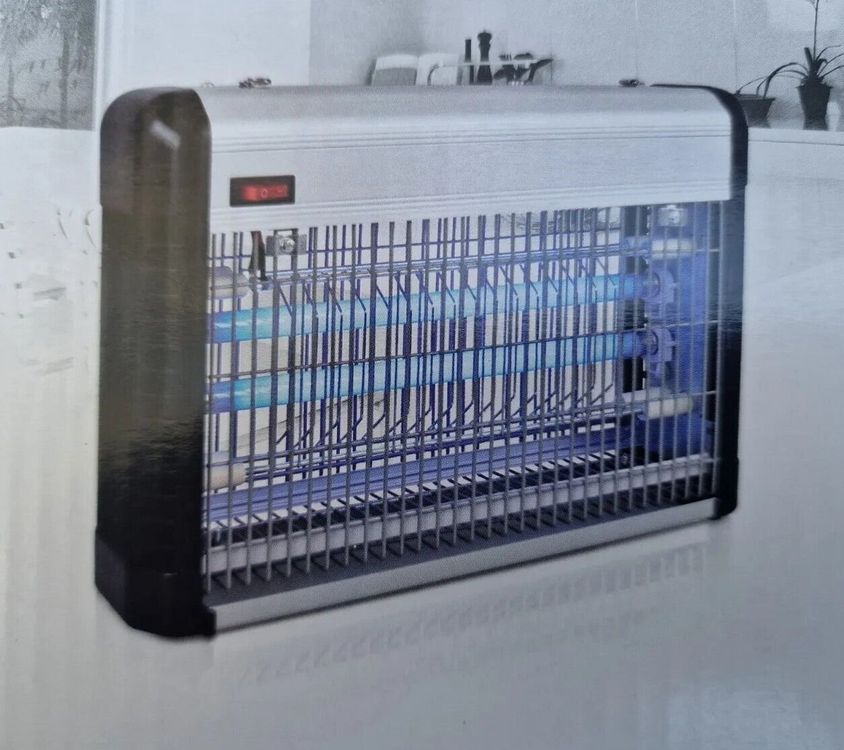 Insektenvernichter Elektrisch 15W - UV Mückenlampe Mit 4000V Für Innen & Außen Insektenbekämpfung