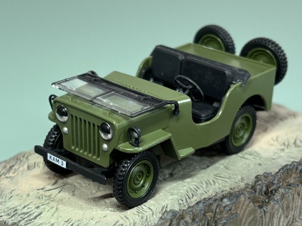 Jeep Willys 106mm Solido 1/43 - Armée Française Indochine - Neuf Sous Boîte (Réf 6157)