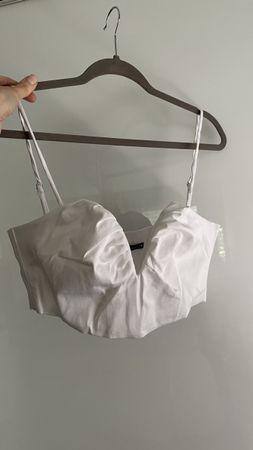 Zara Crop Top Weiss