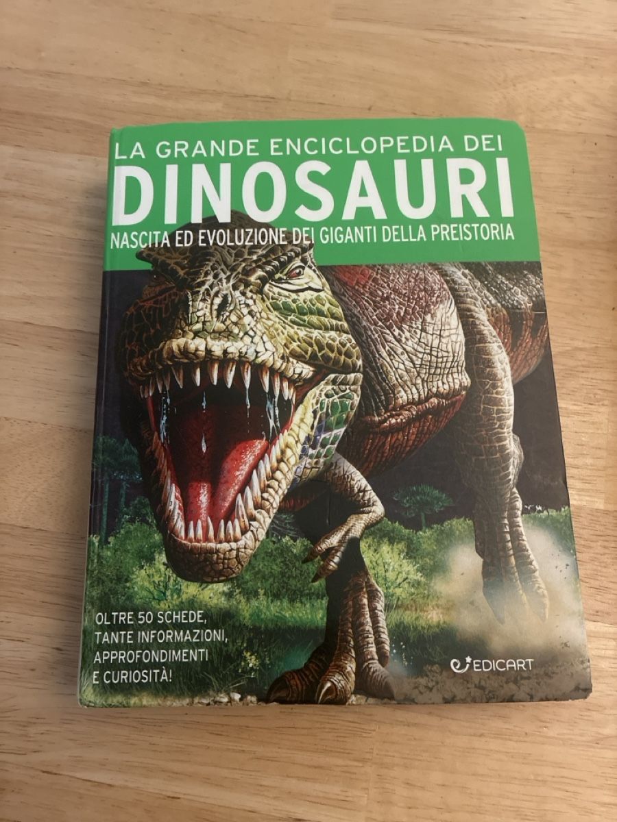 Livres: Dinosaur Encyclopedia Book Italian Text Good Condition – D'occasion à Uster par may_wp5n