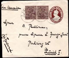 BRIEF VON INDIEN NACH ZÜRICH - ERHALT SIEHE SCAN - EV135
