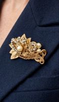 Broche Vintage Miriam Haskell - Haute Couture