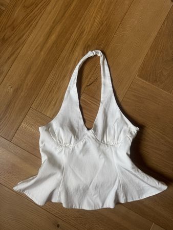 Halter Top Zara weiss Grösse XS - SUMMER 2026