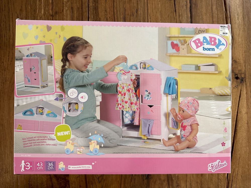 Verwunderlich Zapf Kleiderschrank Baby Born Ebenbildbrend4803feed
