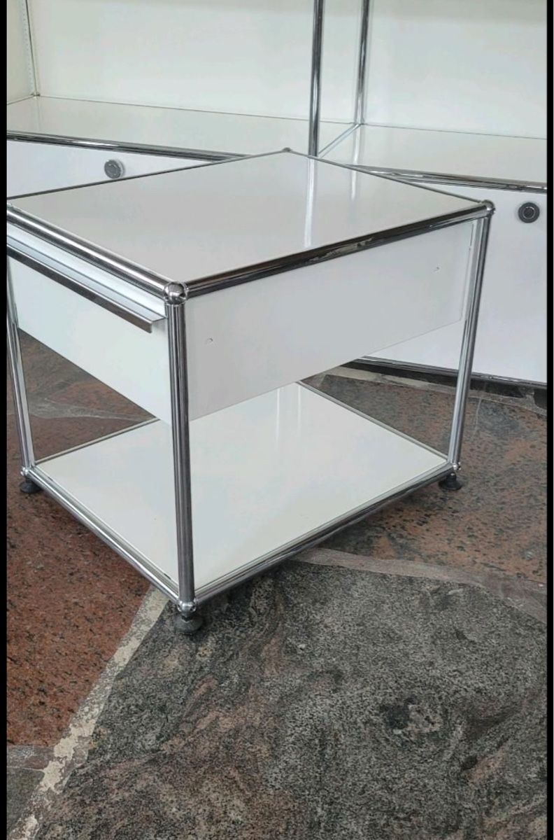 Usm Haller 2 x Nachttisch, Druckertisch, weiß, top zustand (Gebraucht ...