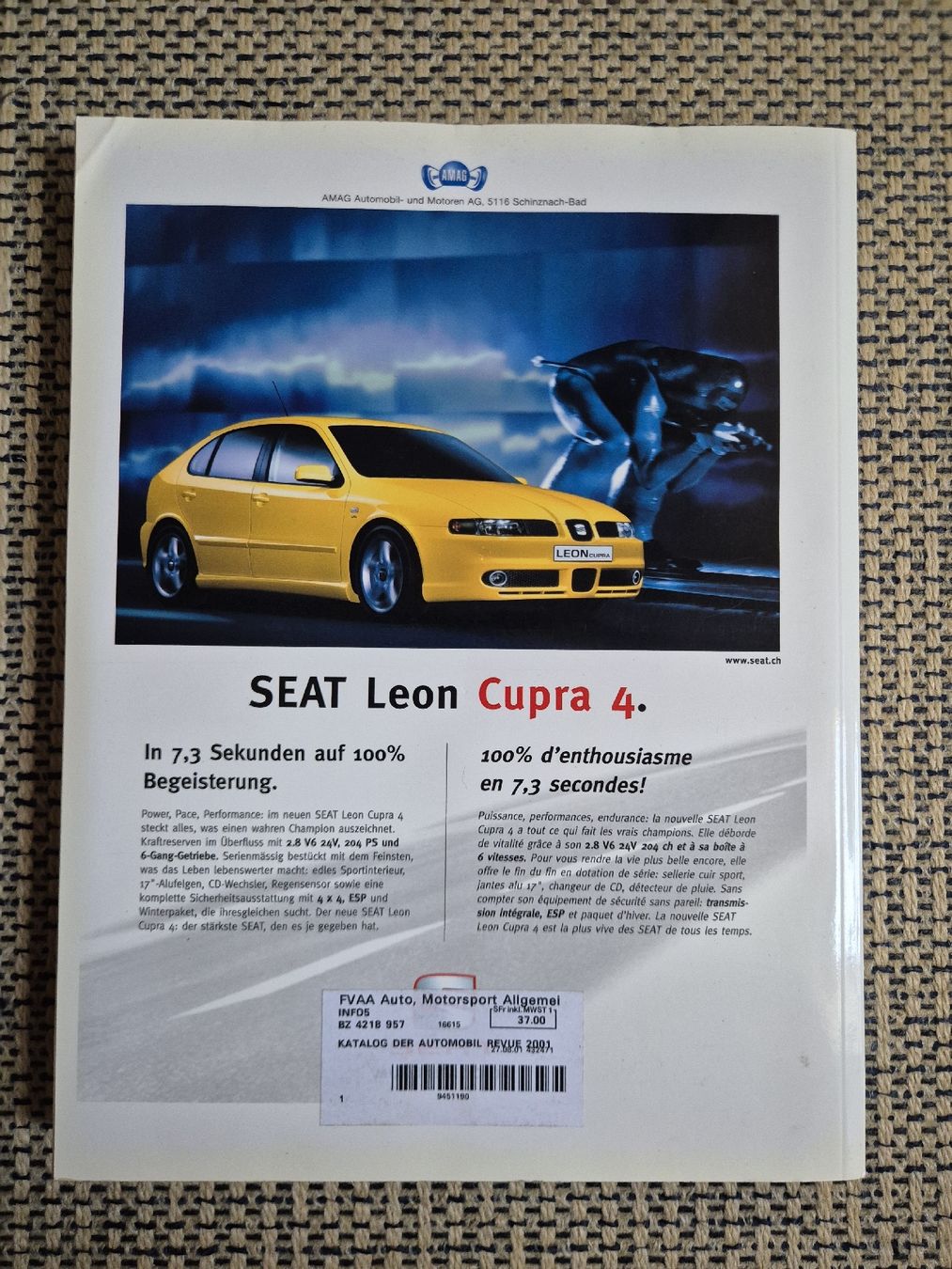Bücher: Automobil Revue Katalog 2001 – Gebraucht aus Frutigen von Timowyssen 1