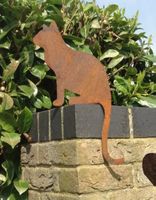 NEUE Rostmetall Katze 30 x 16,8 cm - 225412