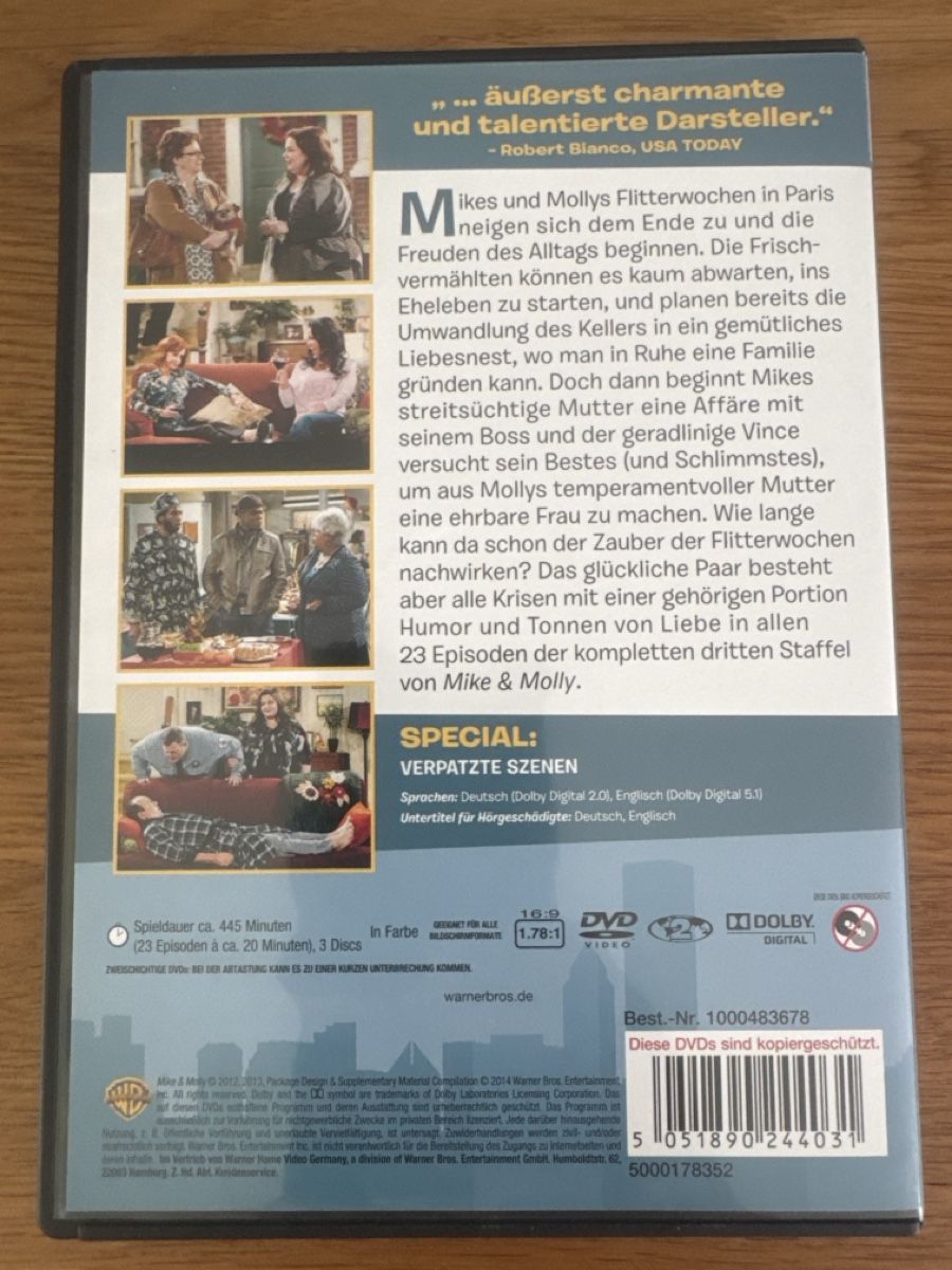 Alle DVDs: Mike & Molly: Die dritte Staffel DVD neu – Gebraucht aus Muhen von Kusi_ 1