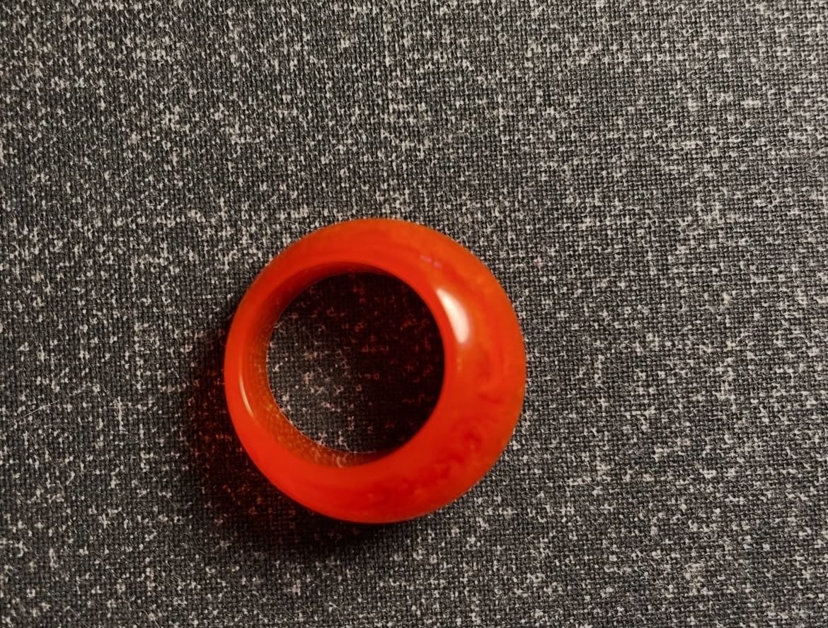 Anelli: 1940sVintage true Bakelite orange ring tested with symichrom – Nuovo (secondo la descrizione) da Zürich venduto da MISSYS-WONDERBAG 4
