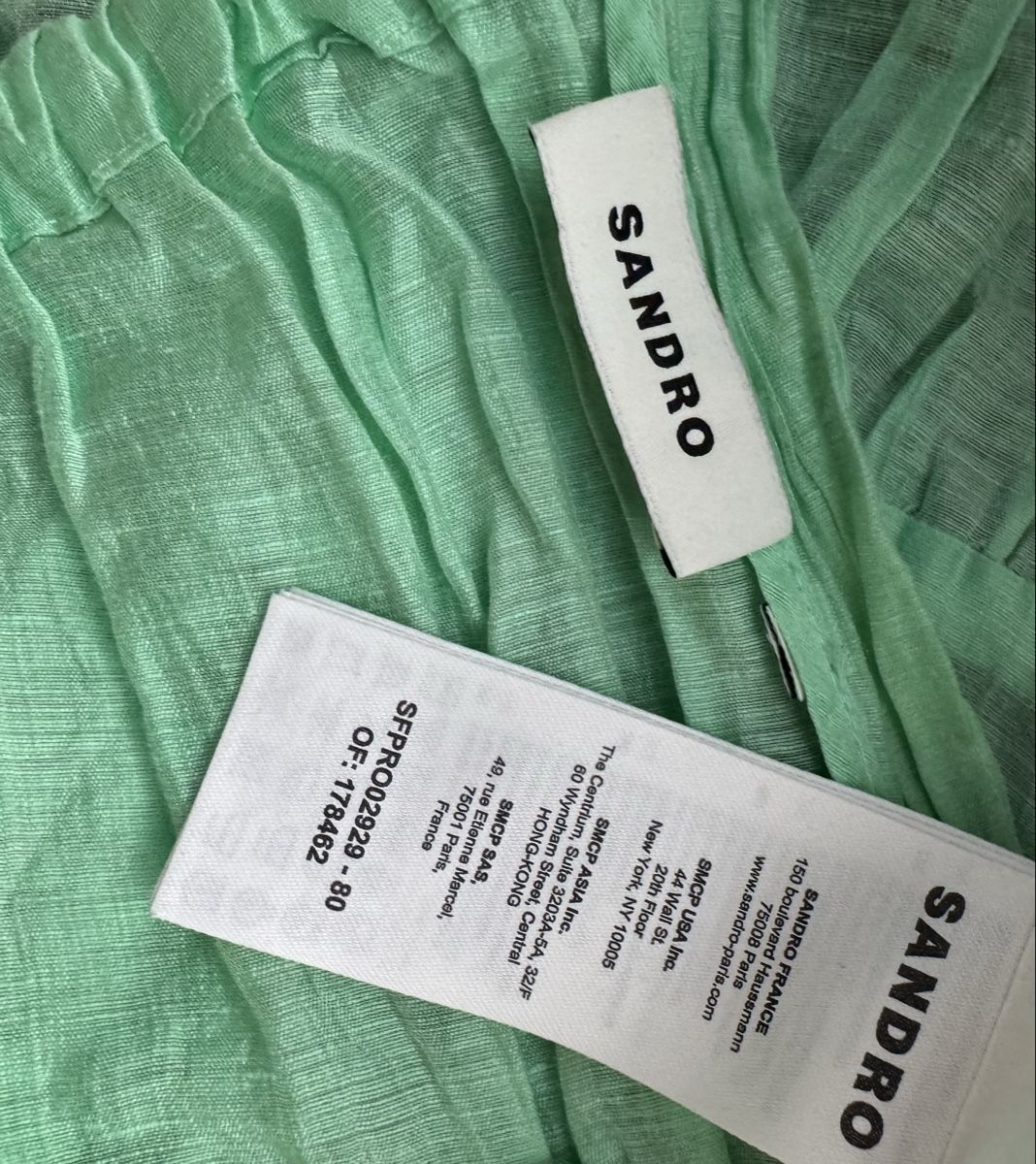 Sandro Vestiti: Sandro linen mint green kleide 36 S M – Usato da Uznach venduto da ger_7gvr 5