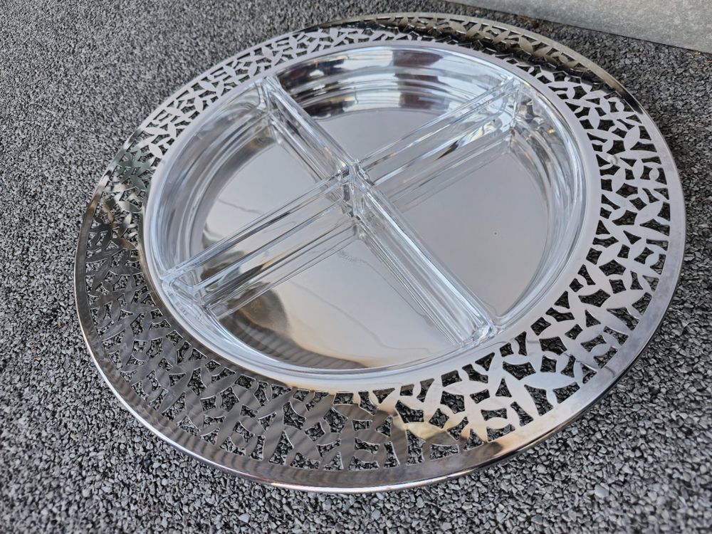 Alessi Schale Cactus Hors-D'Oeuvre Edelstahl mit Glas (Gebraucht) in Zrich  fr CHF 80  mit Lieferung auf Ricardo kaufen