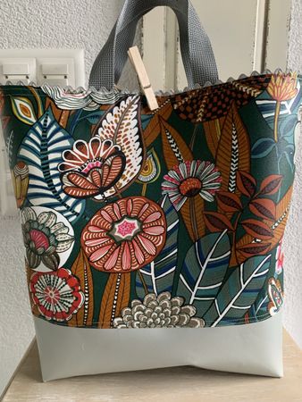Tasche shopper beschichtete Baumwolle