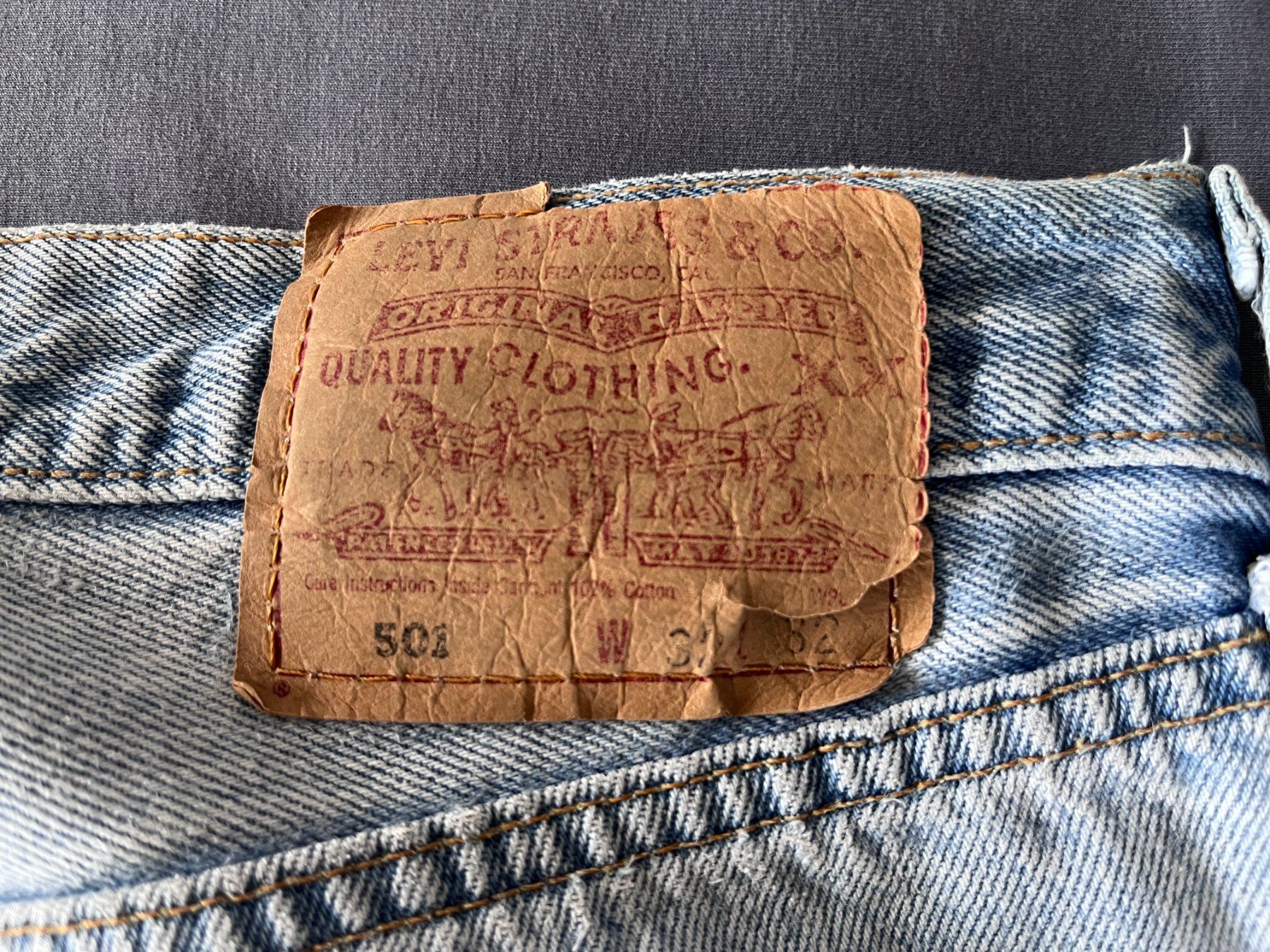 Levi's Jeans: Levis 501, W32 L32 – Usato da Aathal-Seegräben venduto da Pati16 5