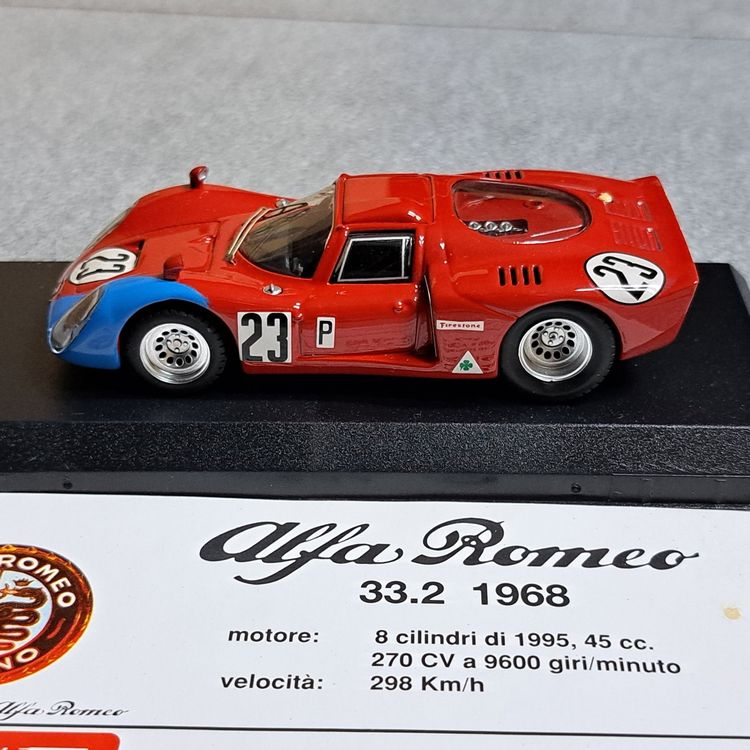 BEST MODEL BES9647 - Alfa Romeo 33.2 Test Le Mans - 1968