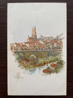 FRIBOURG Künstlerkarte, ungelaufen (Vouga & Cie Genève)