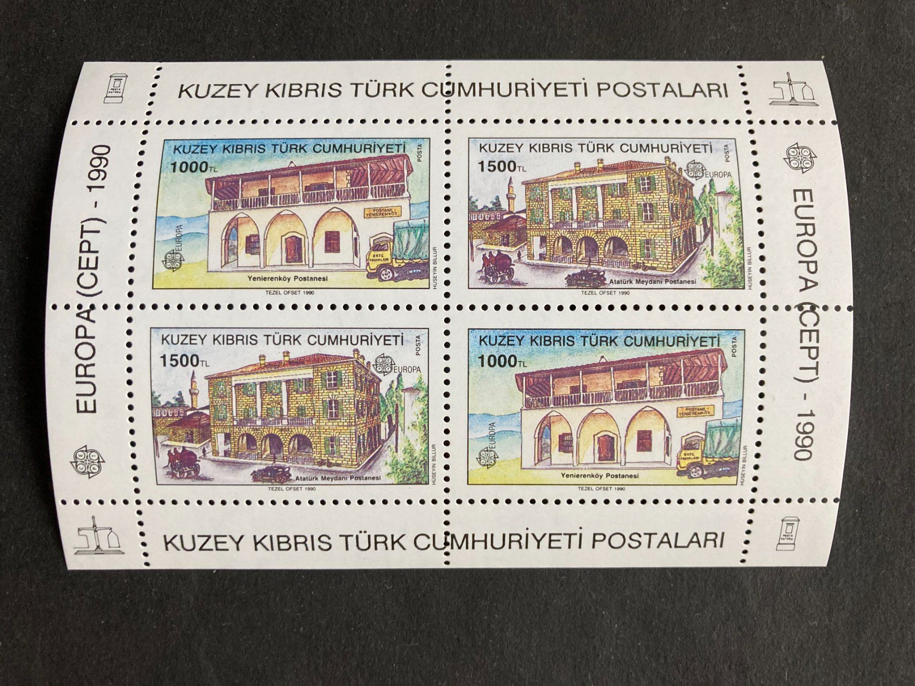 Tutti i francobolli: Türkisch-Zypern 1990 Block Europa CEPT Postgebäude – Nuovo (secondo la descrizione) da Winterthur venduto da schnueps