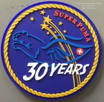 Super Puma Jubiläums-Patch 30 Years Sammlerstück! mit Klett.