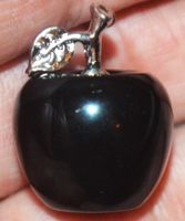 Deko – Heilstein – A-1318 – Apfel 18x20mm – Obsidian