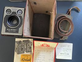 Kodak Six-20 ‘Brownie’ E Kamera, mit Zubehör
