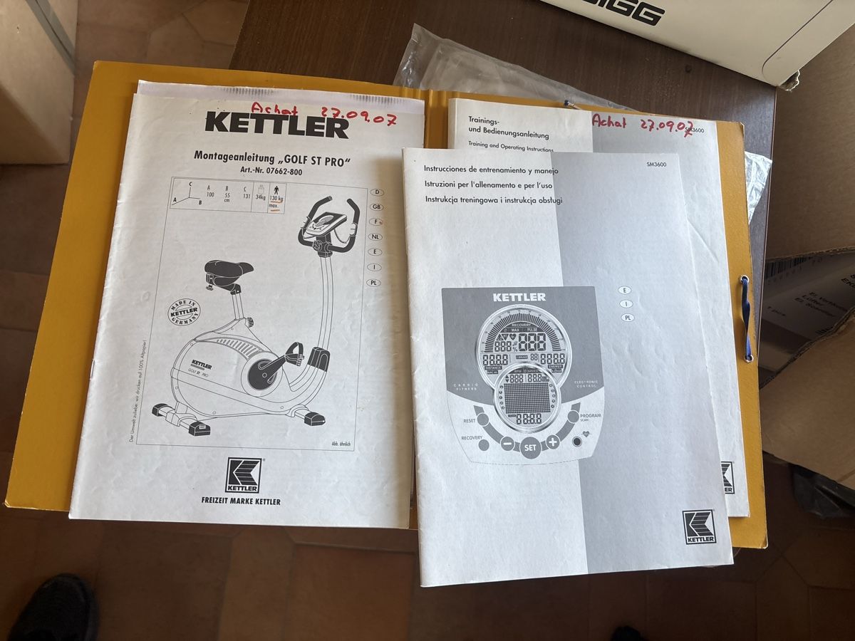 Kettler Hometrainer: Kettler Golf ST Pro Heimtrainer / Ergometer – Usato da Courchapoix venduto da Jubo1 2