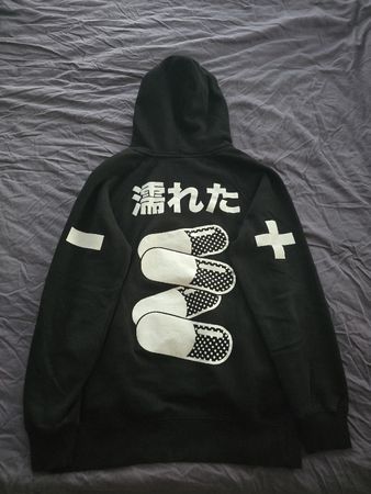Black Hoodie Japanese Graphics Size L used
