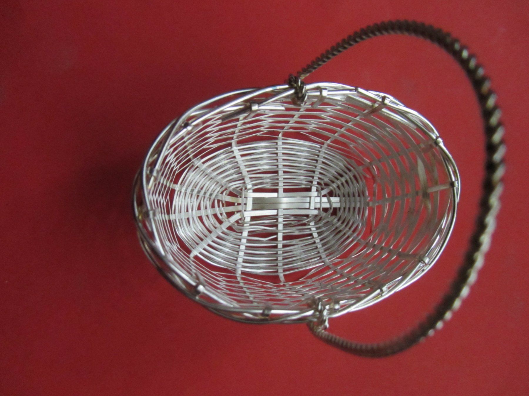 Tutte le decorazioni: 3 Stk. Handgeflochtenes Versilbertes Mini Körbchen / Basket – Nuovo (secondo la descrizione) da Malters venduto da Hausi88 2