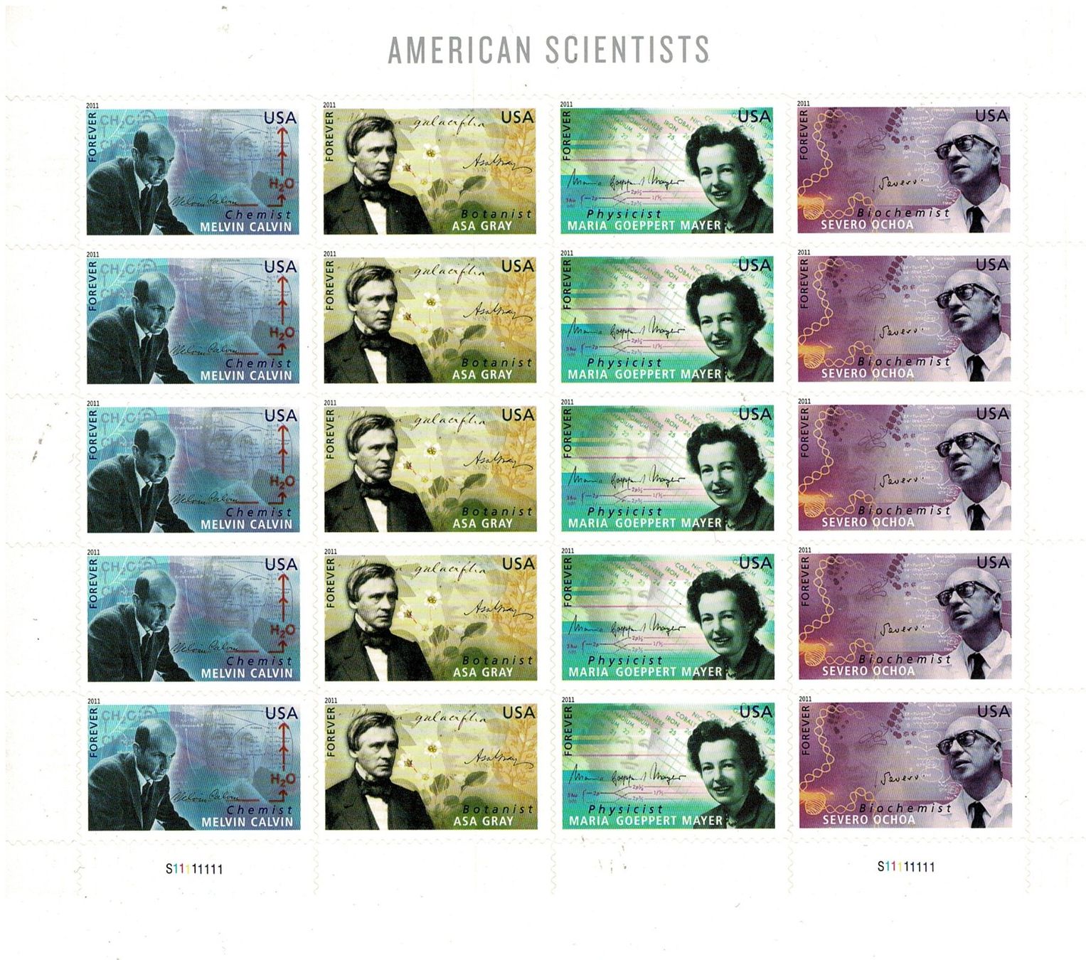 Alle Briefmarken: US American Scientists 1 KB selbstklebend neu – Neu (gemäss Beschreibung) aus Lausanne von Whorvath