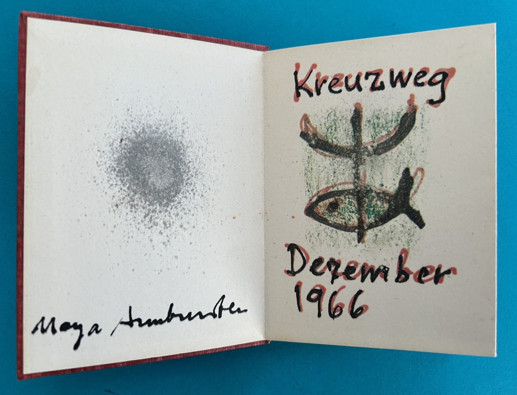 Libri: MAYA ARMBRUSTER – KREUZWEG 1966 – Usato da Zürich venduto da Domus09 4