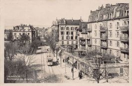 Lausanne, Boulevard de Grancy, animée, circulée 1931