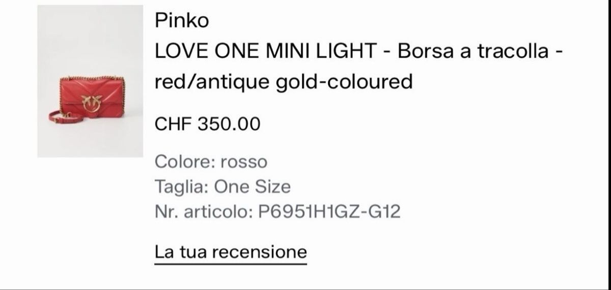 Pinko Taschen für Damen: PINKO  – Neu (gemäss Beschreibung) aus Locarno von dea_g5lc 1