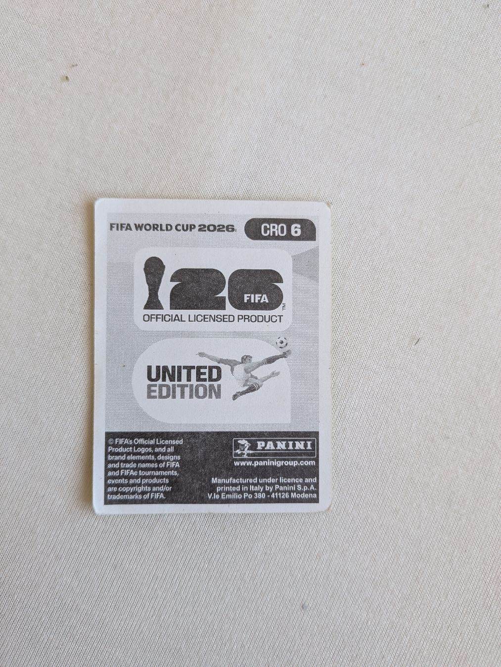 Panini Carte collezionabili: Panini Bild CRO 6 – Nuovo (secondo la descrizione) da Eschenbach SG venduto da SanFranciscoCalifornia 1
