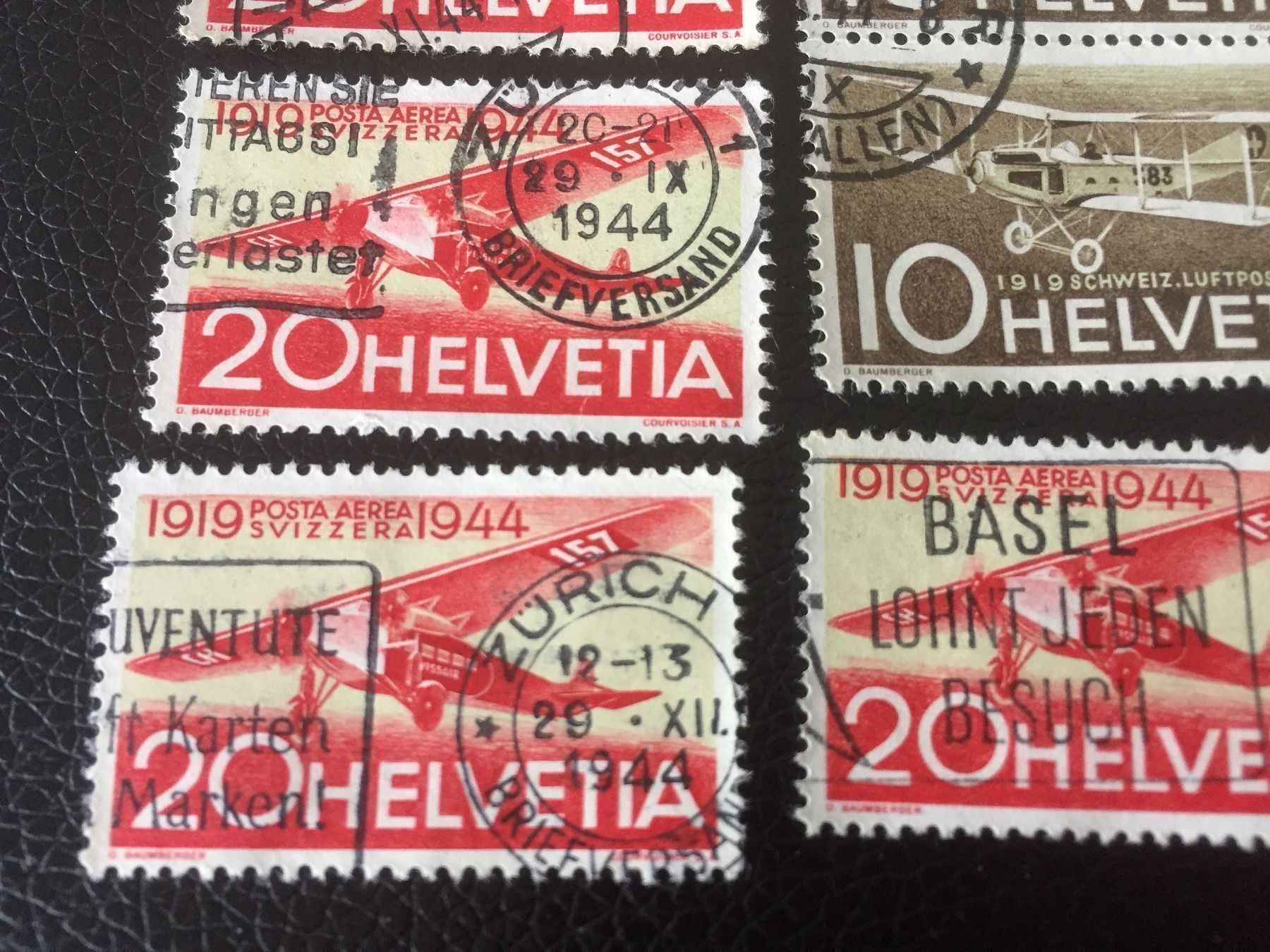 Alle Briefmarken: 9 sehr schön gestempelte Flugpostmarken – Gebraucht aus Rebstein von Soapyy13 4