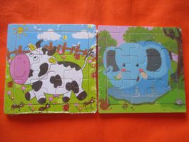 2 Holzpuzzle Set 1
