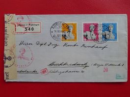 1944, Nr.259-261 Apollo-Satzbrief, zensuriert n.MARKTREDWITZ
