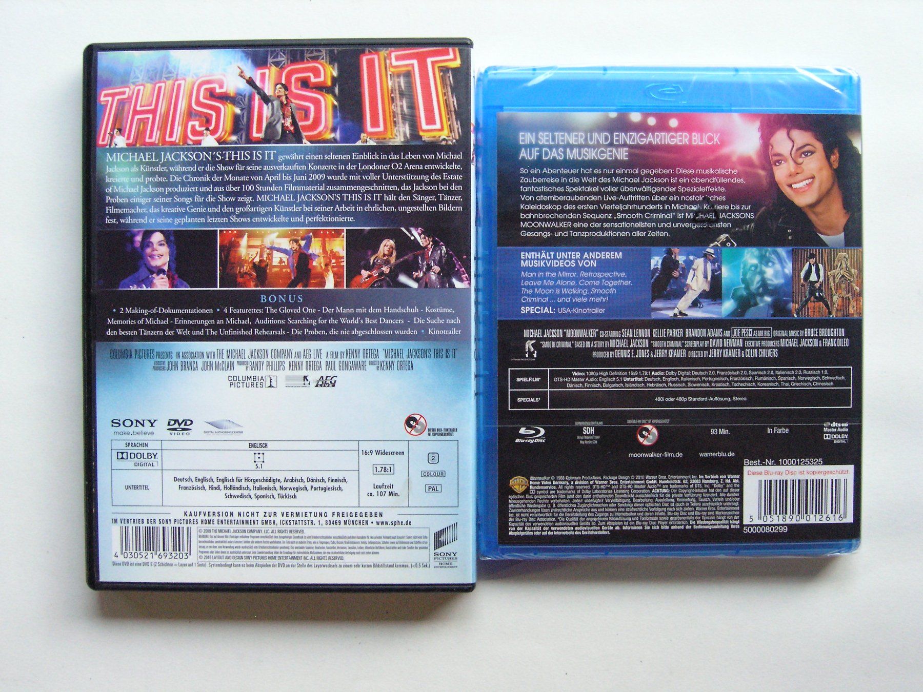 Tutti i DVDs: MICHAEL JACKSON MOONWALKER & THIS IS IT – Nuovo (secondo la descrizione) da Zuzwil SG venduto da vette13 1