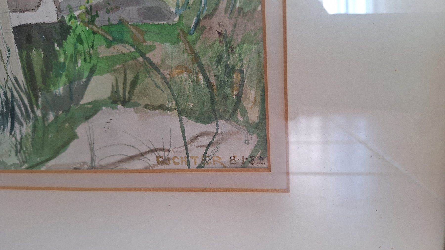 Dipinti: Aquarellbild von Richter - Maler Richter 1982 – Usato da Altstätten SG venduto da GGsGameshop 3